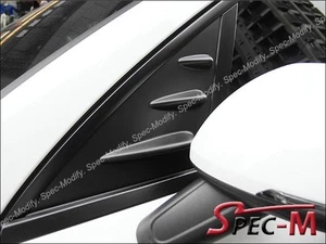 Cubierta de aletas de ventana lateral para Porsche Macan GT 2015 + negro mate - Imagen 1 de 3