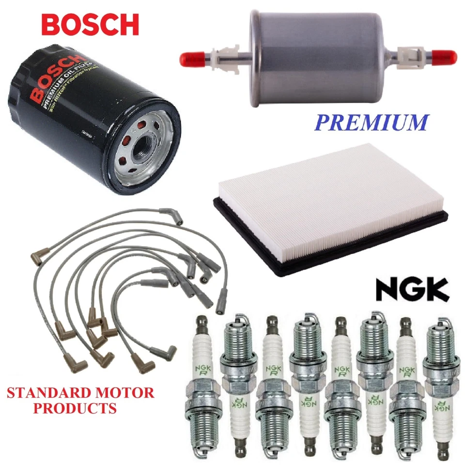 Tune Up Kit Filters Wire Spark Plugs For CADILLAC FLEETWOOD V8 5.7L 1994-1995 - Image 1 of 1