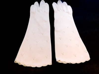 GUANTES DE VESTIR VAN RAALTE DAMAS BLANCO NYLON SIN FORRO TALLA 6.5 Foto 1 de 4
