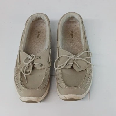 L.L. Bean женщин лодка туфли размер 9,5 средний кожаный верхний немаркированный подошва - Изображение 1 из 4