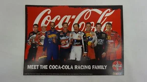 Coca-Cola Racing Family 7x5 Promotional Card Dale Earnhardt Bill Ellliott - Imagen 1 de 2