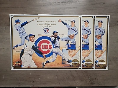 [x1] MLB 1992 UD HEROES OF BASEBALL- American vs. National League- Ltd. Ed. /22k - Image 1 of 2