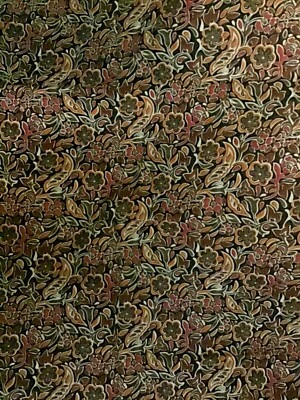 Brown & Orange Flowers patt 6115 blank quilting fabric 28” long - Image 1 of 2