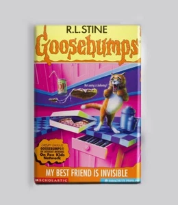 GOOSEBUMPS / MY BEST FRIEND IS INVISIBLE - 2"x3" MAGNET (vintage book horror - Picture 1 of 4