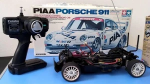 Tamiya 1/10 RC #58215 PIAA PORSCHE 911 TA03R-S 4WD Racing Car Model Kit USED - Picture 1 of 15