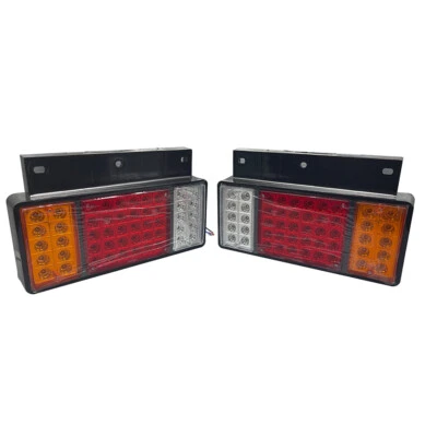For GMC W Isuzu Elf Truck NPR NQR NRR NKR NHR 84- L+R 12V 50 LED Rear Tail Light - Image 1 of 4