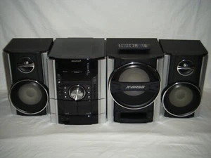 SHARP Model CD-SW340 Cassette AM/FM 5-Disc CD X-Bass Stereo System (AS-IS) - Picture 1 of 12