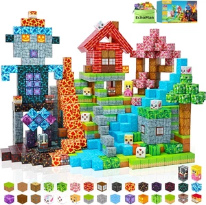150PCS Blocchi da Costruzione Magnetici, 1" Grande Dimensione, STEM Giocattolo da Costruzione per Bambini - Foto 1 di 12