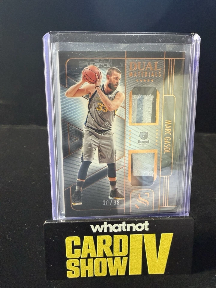 2024-25 Panini Silhouette Marc Gasol Game-Worn Dual Materials Patch /99 - Image 1 of 2