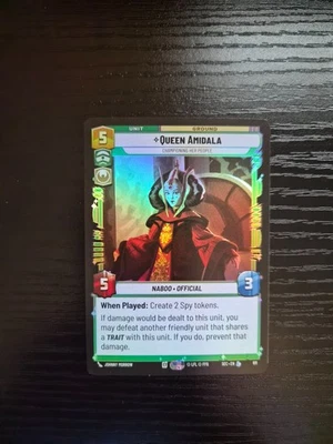 Star Wars Unlimited - Queen Amidala - Championing Her People #611 LEGENDARY FOIL - Image 1 of 2