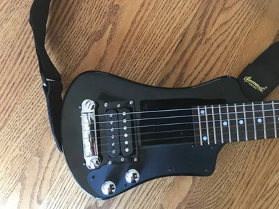 Brownsville travel guitar with travel case - Image 1 of 4