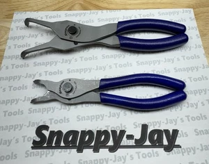 Snap-on USA NEW DARK PURPLE 2pc Snap Ring Plier Lot Set SRPC9090A & SRPC7045 - Bild 1 von 7