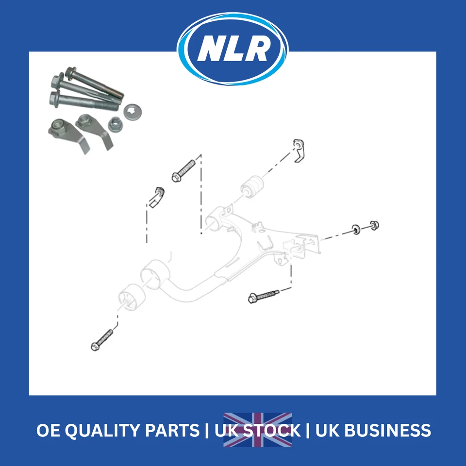Kit de montaje de brazo de suspensión pernos tuercas para Land Rover Discovery 3 parte superior trasera Foto 1 de 1