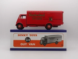 DINKY TOYS/ATLAS 514 GUY VAN 'SLUMBERLAND' RED MINT BOXED MADE IN CHINA - Picture 1 of 13