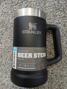 Stanley 24oz Beer Stein Adventure Black The Big Grip New - Picture 1 of 14