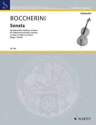 Sonata A Minor Luigi Boccherini Book [Softcover] Cello and Piano Schott Music - Image 1 of 2