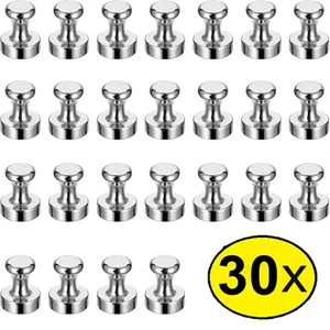 30x Neodym Magnete für Pinnwand Mini Magnettafel Kegelmagnete Extrem Stark - Bild 1 von 12