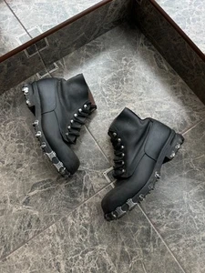 Vintage Schweizer Bergschuhe C. Gabriel Fribourg Tricouni Nails 20er-30er Jahre - Bild 1 von 17