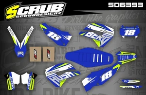 Husaberg Dekor FE 390 450 570 - 2009 2010 2011 2012 Grafik Aufkleber + Sitzbezug - Bild 1 von 16