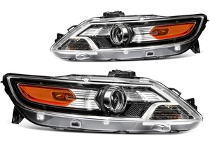 Pair Projector Halogen Headlights Assembly For 2010-2012 Ford Taurus 3.5L - Picture 1 of 11