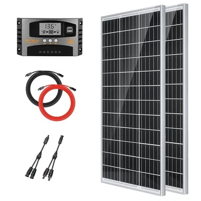 400W Solaranlage Komplettpaket Mono Solarmodul Solar Set Inselanlage Däche Auto - Bild 1 von 4