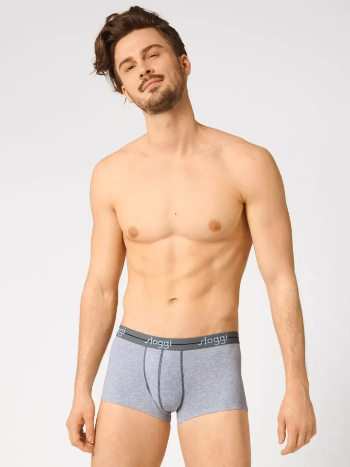 2 Boxer Sloggi Start Hipster con cuciture a contrasto in Cotone Elasticizzato - Immagine 1 di 4