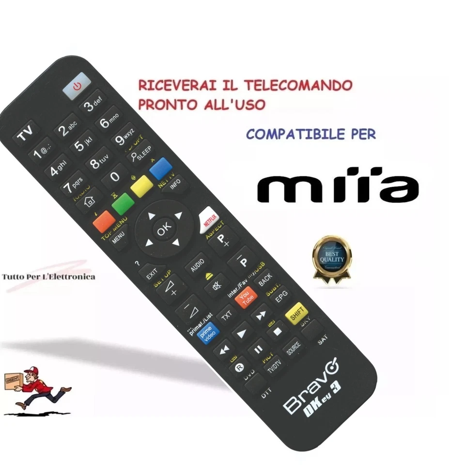 TELECOMANDO TV MIIA UNIVERSALE SCEGLI IL MODELLO TI ARRIVA PRONTO ALL'USO - Immagine 1 di 1