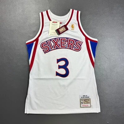 100% Authentic Allen Iverson Mitchell Ness Rookie 96 97 Sixers Jersey 40 M Mens - Image 1 of 4