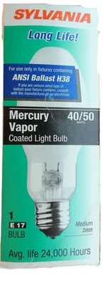 Bombilla de vapor Sylvania Mercury 40/50 vatios Foto 1 de 2