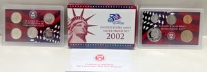 2002 S US Mint Silver Proof Set (10 Coins) - Picture 1 of 3