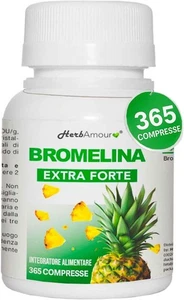 BROMELINA | 365 Compresse Ad Alto Dosaggio Con Bromelina | Bromelina Integratore - Foto 1 di 9