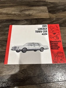 1989 Ford Lincoln Town Car Factory Wiring Electrical Vacuum Diagram Manual SKU10 - Foto 1 di 2