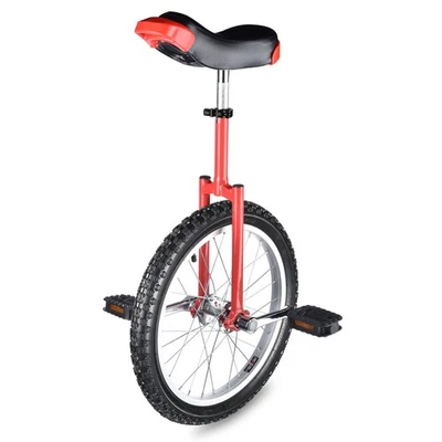 Xcceries 18In Wheel Red Unicycle Mountain Wheel Skid Proof Tire Balance Exercise - Image 1 of 4