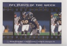 2000 Upper Deck Collectibles Plays of the Week Jumbos Darryll Lewis Darryl Lewis