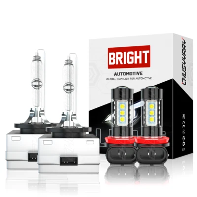 Faros delanteros HID haz alto/bajo + luz antiniebla 4x bombilla para Lincoln MKT 2010-2019 Foto 1 de 4