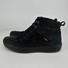 Ecco Boots Mens 11 Black Suede Soft 7 Tred GTX Goretex Ankle Waterproof (45)