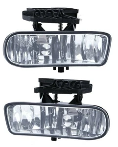 Fits 00-06 GMC Yukon 99-02 Sierra Fog Lights Bumper Clear Lens Replacement Lamps - Bild 1 von 1
