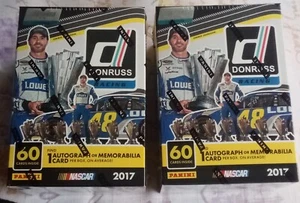 2 Box Lot 2017 Panini Donruss NASCAR Racing Sealed Blaster Box - Free Ship - Picture 1 of 3