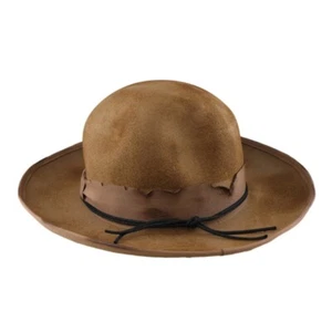 Elegant Homburg Hat for Men Women Unisex Wear Vintage Top Hat Cowboy Costume - Picture 1 of 16