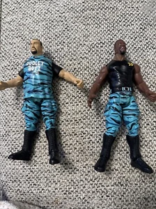 WWF Action Figure Lot Bubba Ray & D-Von Dudley Titan Tron Live Jakks WWE - Picture 1 of 9