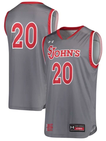 St. Johns Red Storm Under Armour Basketball Replica #20 Gray Jersey Cover