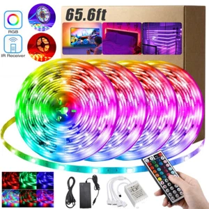 65.6Ft LED Light Strip Flexible Color Changing Light String Indoor Light Strip - Picture 1 of 10