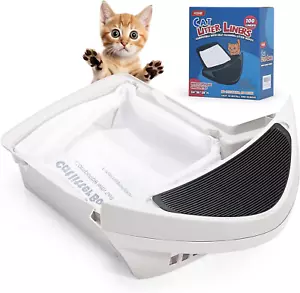 100er-Pack Katzenstreubox Futtertaschen kompatibel mit Roboter 3 und 4 - Katzenabfallsäcke - Bild 1 von 7