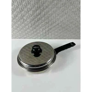 Sartén de acero inoxidable Lifetime 8" con tapa - Imagen 1 de 7