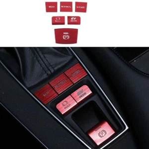For Toyota Camry 2018-2022 Center Console Gear Shift Button Sticker Red Alloy 6x - Picture 1 of 7