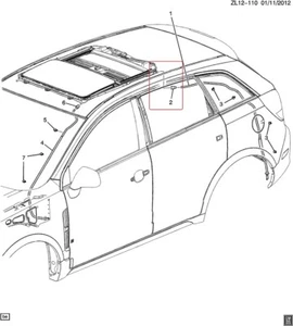 GENUINE GM 22809731 CONNECTOR-Sun Roof Frame Drain 2010-2014 Captiva, 2010 Vue - Picture 1 of 5