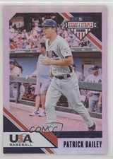 2020 Panini USA Baseball Stars & Stripes Longevity Sapphire /49 Patrick Bailey