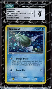 CGC 9 MINT Remoraid 73/109 EX Team Rocket Returns Reverse Holo Pokemon Card CCG