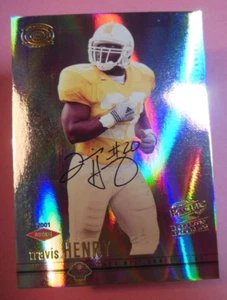 2001 Pacific Dynagon #116 Travis Henry Auto Autograph RC Rookie Serial # 251/499 - Picture 1 of 2