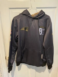 Neu Herren New England Patriots 87 Gronkowski Salute to Service Nike Hoodie Gr. L - Bild 1 von 3